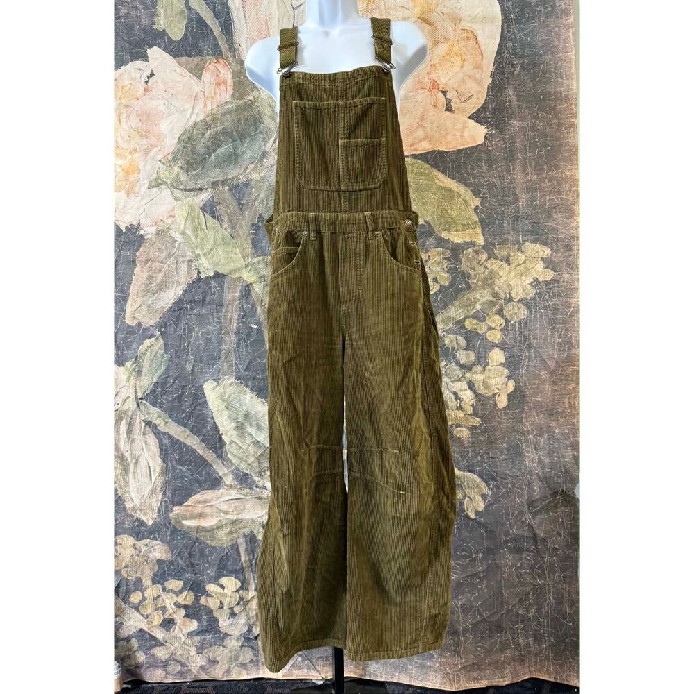 New Free People Good Luck Corduroy Overalls Size XS - Picture 9 of 16